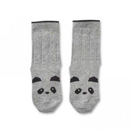 Liewood Silas Socks in Panda Grey (2 pack) - Scandibørn