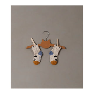 Liewood Silas Socks in Panda / Stripe Ecru (2 pack) - Scandibørn