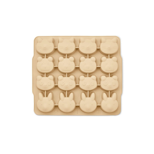 Liewood Sonny IceCube Tray 2 Pack - Wheat Yellow Sandy Mix - Scandibørn