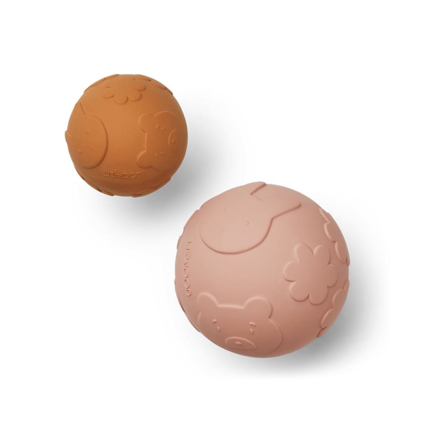 Liewood Thea Baby Ball (Set of Two) in Classic Dark Rose/Mustard Mix - Scandibørn