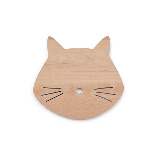 Liewood Troy Wooden Lamp - Cat Natural - Scandibørn