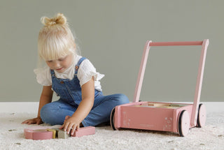 Little Dutch Baby Walker / Block Trolley in Wild Flowers - Scandibørn