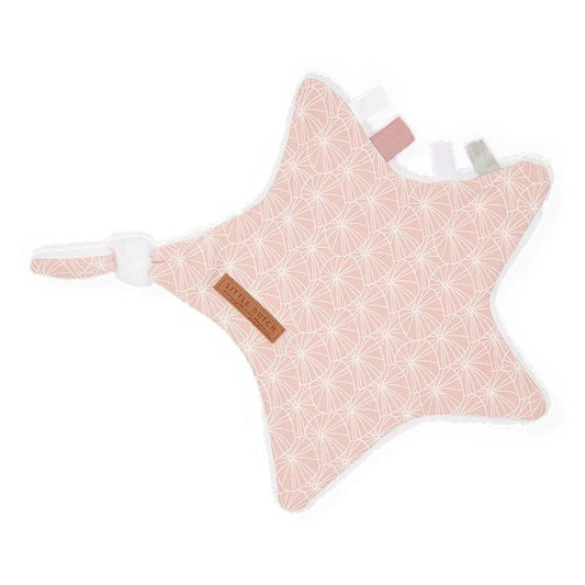 Little Dutch Cuddle Cloth Star in Lily Leaves Pink - Scandibørn
