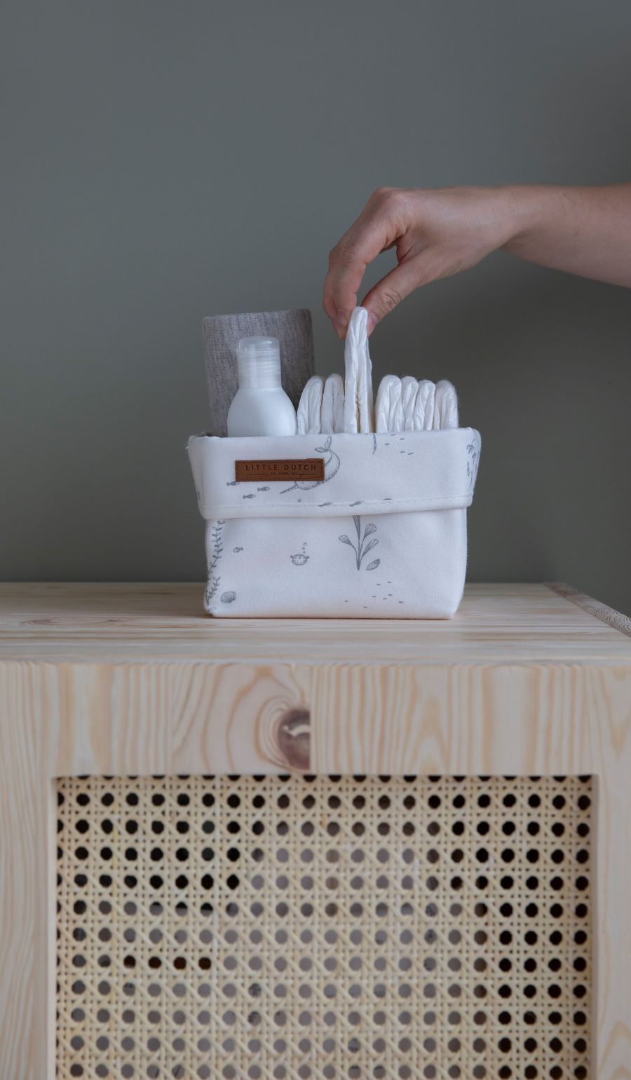 Little Dutch - Large Storage Basket in Ocean White - Scandibørn