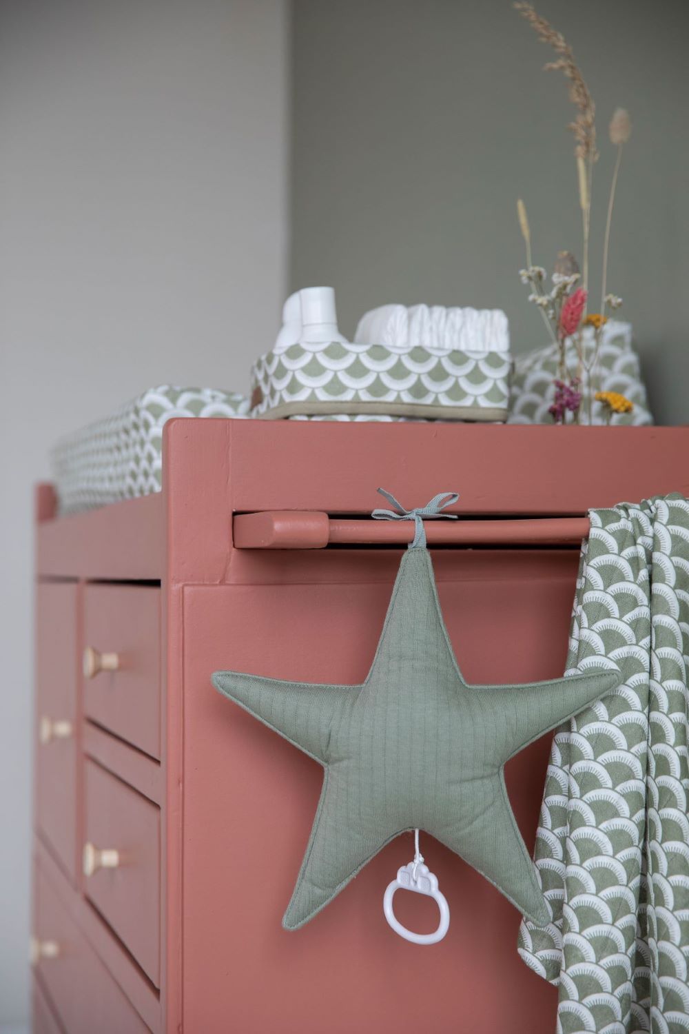 Little Dutch - Large Storage Basket in Sunrise Olive - Scandibørn