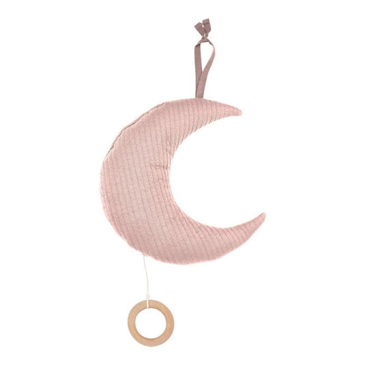 Little Dutch Moon Shaped Music Box Mobile in Pure Pink - Scandibørn