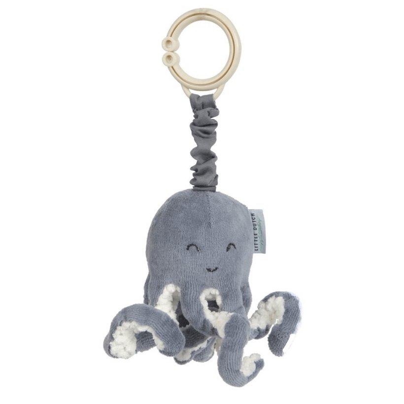 Little Dutch Pull and Shake Octopus - Ocean Blue - Scandibørn