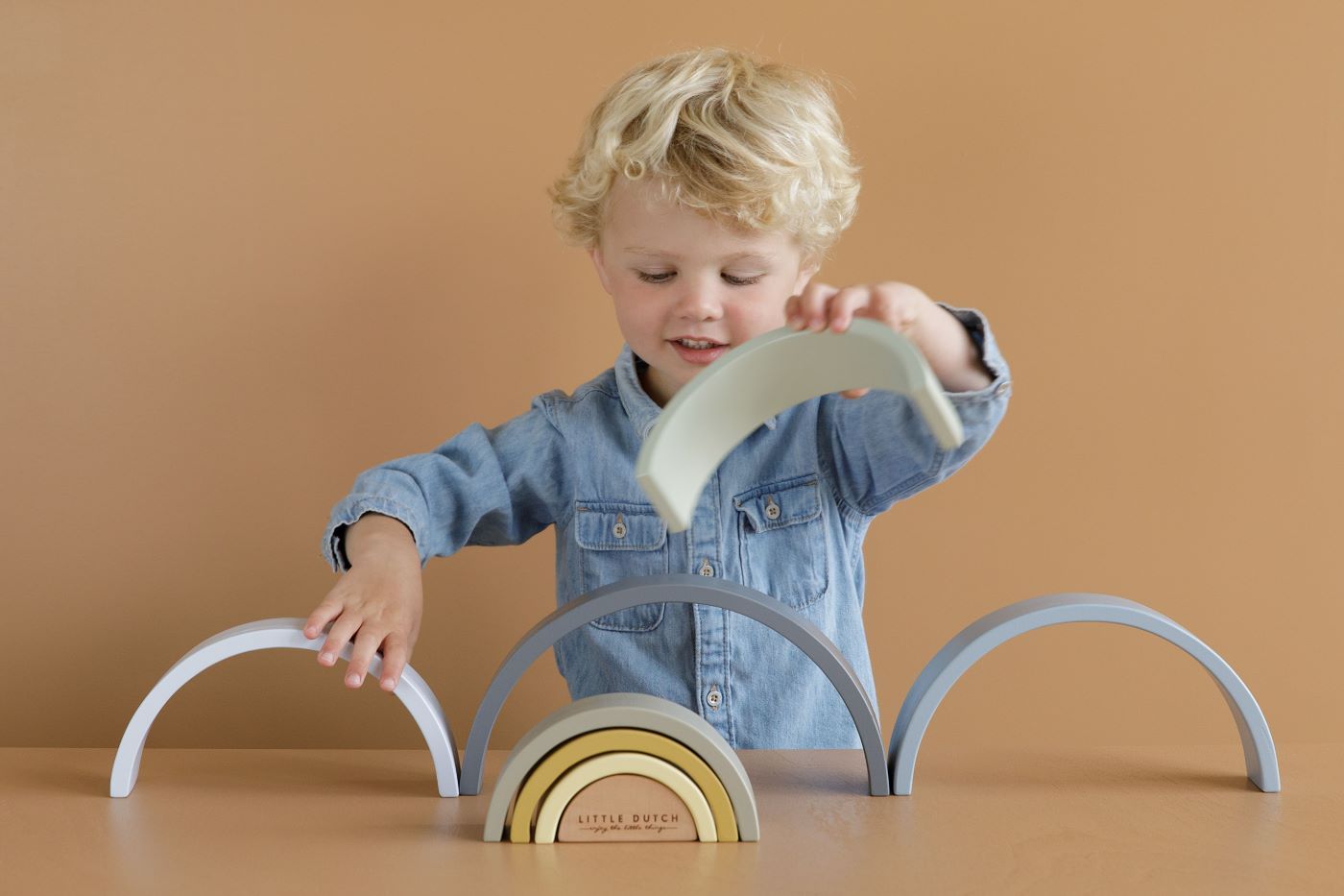 Little Dutch Rainbow Stacker in Blue - Scandibørn