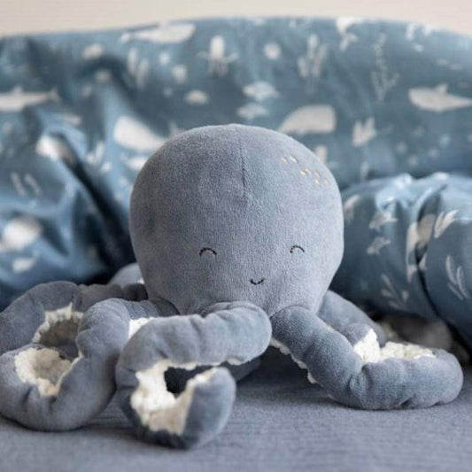 Little Dutch Small Cuddly Toy Octopus in Ocean Blue - Scandibørn