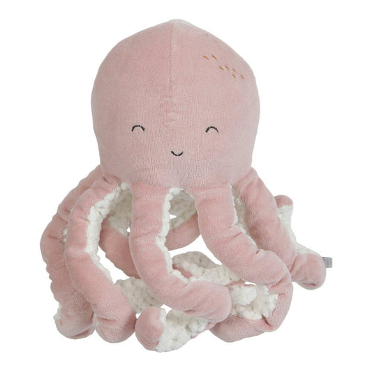 Little Dutch Small Cuddly Toy Octopus in Ocean Pink - Scandibørn