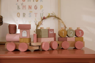 Little Dutch Wooden Stacking Train in Wild Flowers - Scandibørn