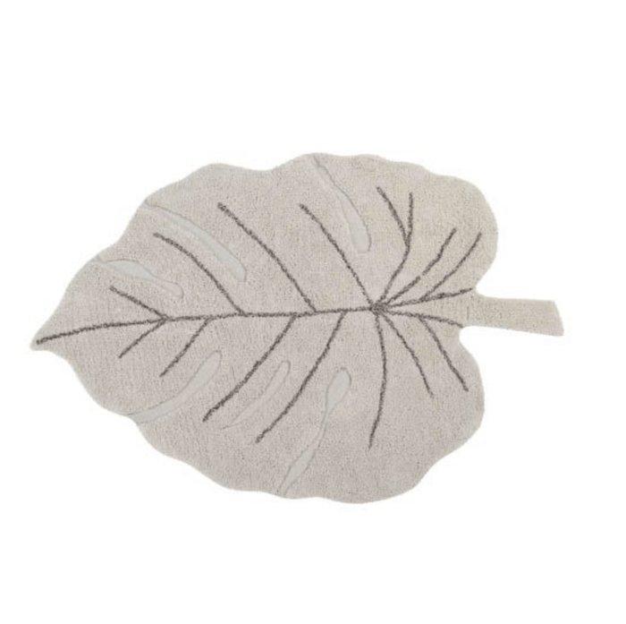 Lorena Canals Washable Rug Monstera Leaf Natural - Scandibørn