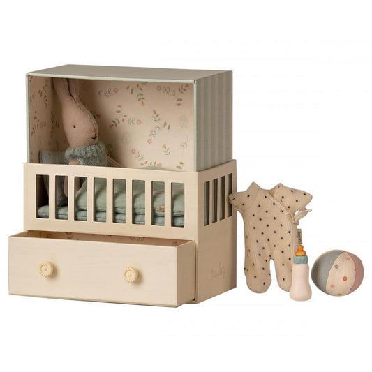 Maileg Baby Room with Micro Rabbit