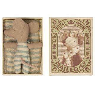 Maileg Baby Mouse Sleepy/Wakey in Box - Boy