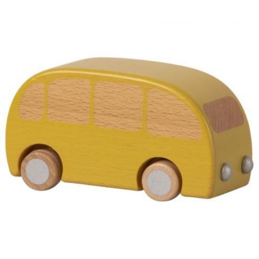 Maileg Wooden Toy Bus in Yellow - Scandibørn