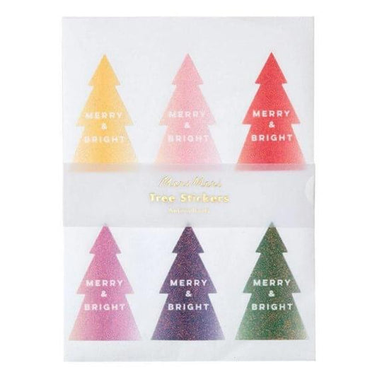 Meri Meri Glitter Ombre Tree Sticker Sheets - Scandibørn