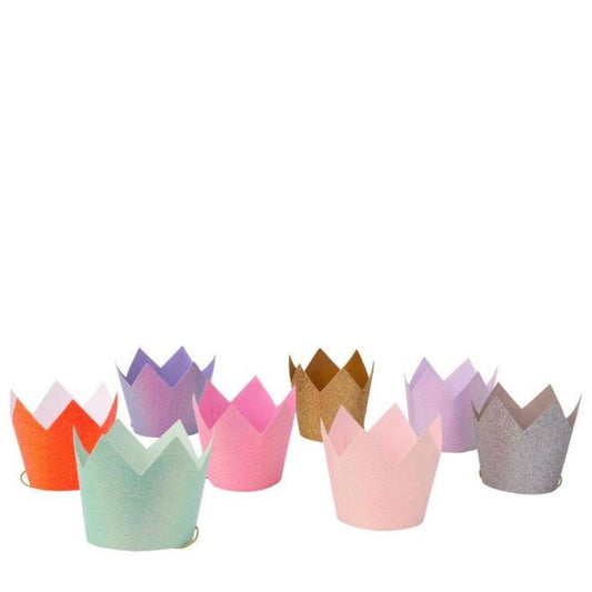 Meri Meri Mini Glitter Party Crowns (Pack of 8) - Scandibørn