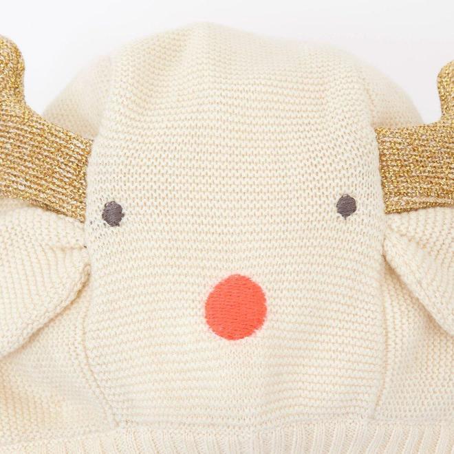 Meri Meri Reindeer Baby Bonnet - Scandibørn