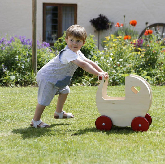 Moover Doll's Wooden Pram in Natural - Scandibørn