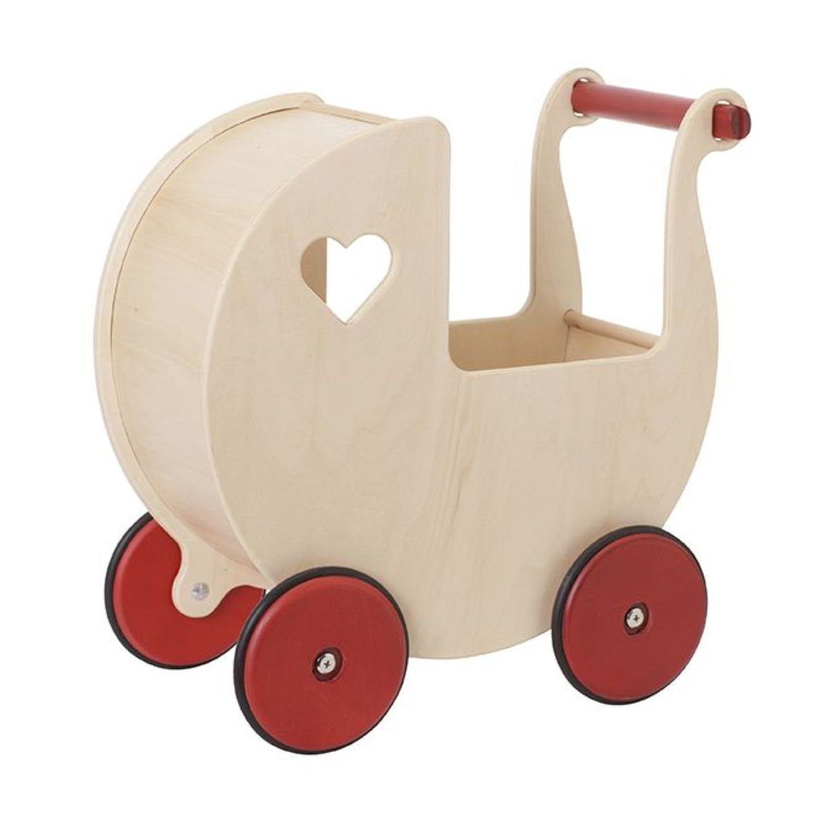 Moover Doll's Wooden Pram in Natural - Scandibørn