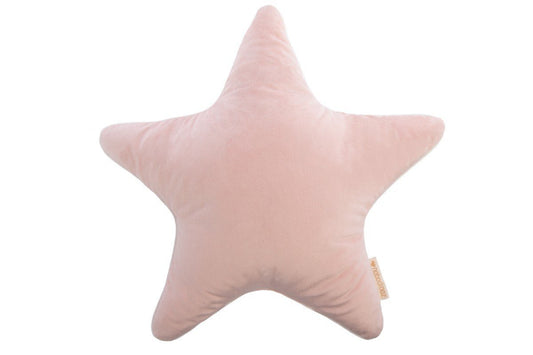 Nobodinoz Aristote Star Velvet Cushion in Bloom Pink - Scandibørn