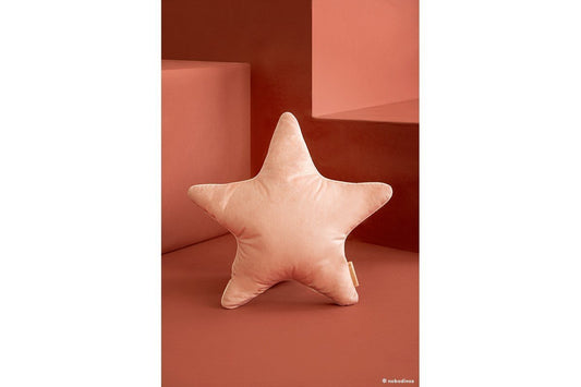 Nobodinoz Aristote Star Velvet Cushion in Bloom Pink - Scandibørn