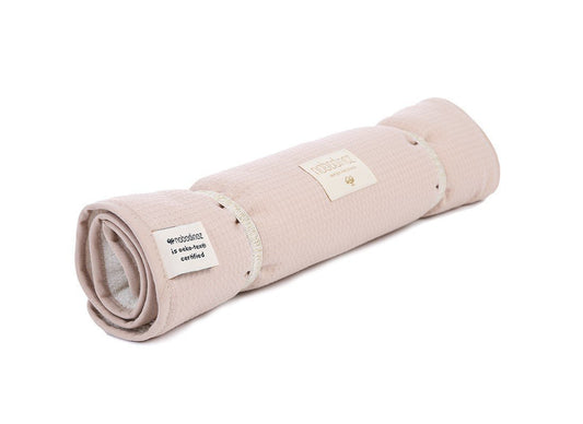 Nobodinoz Nomad Honey Comb Changing Pad in Misty Pink - Scandibørn