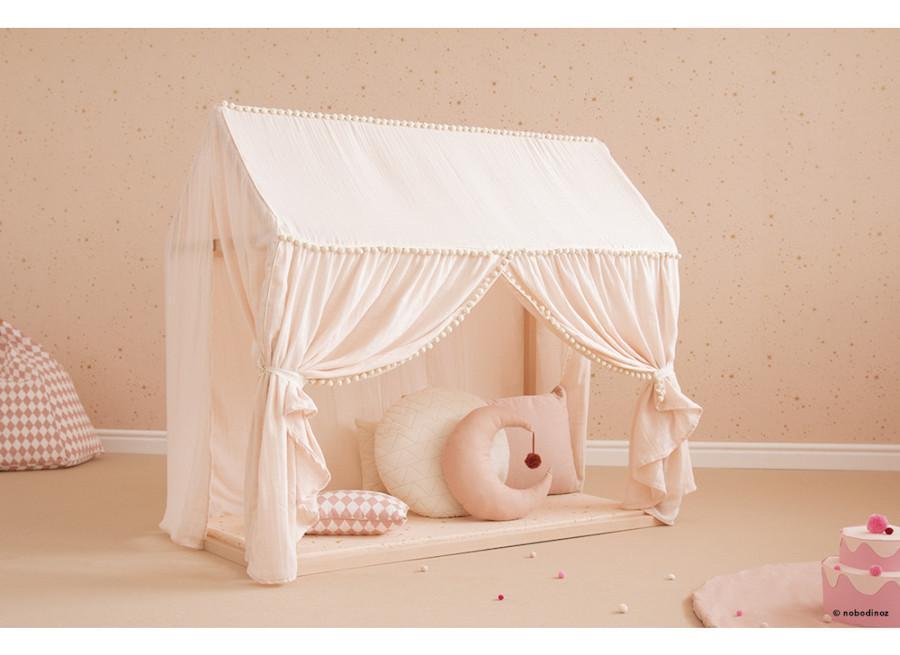 Nobodinoz Pierrot Moon Cushion in Misty Pink - Scandibørn