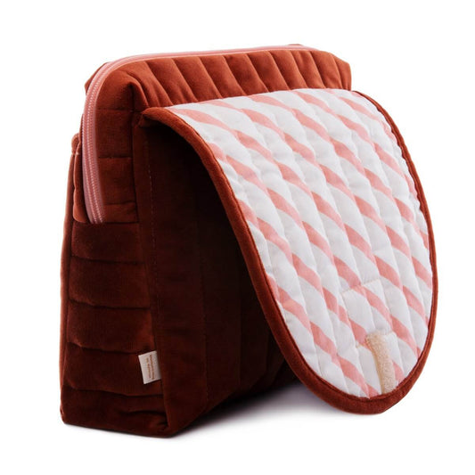 Nobodinoz Savanna Velvet Maternity Case in Wild Brown - Scandibørn