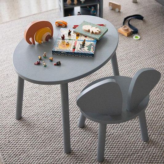 Nofred Mouse Wooden Chair in Grey (2-5 years)