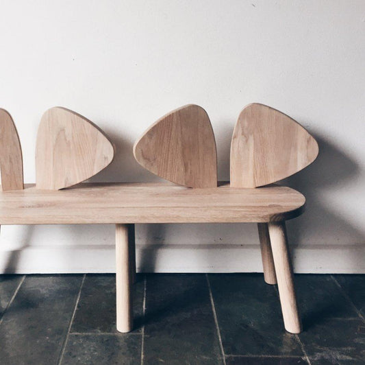 Nofred Mouse bench in Oak - Scandibørn