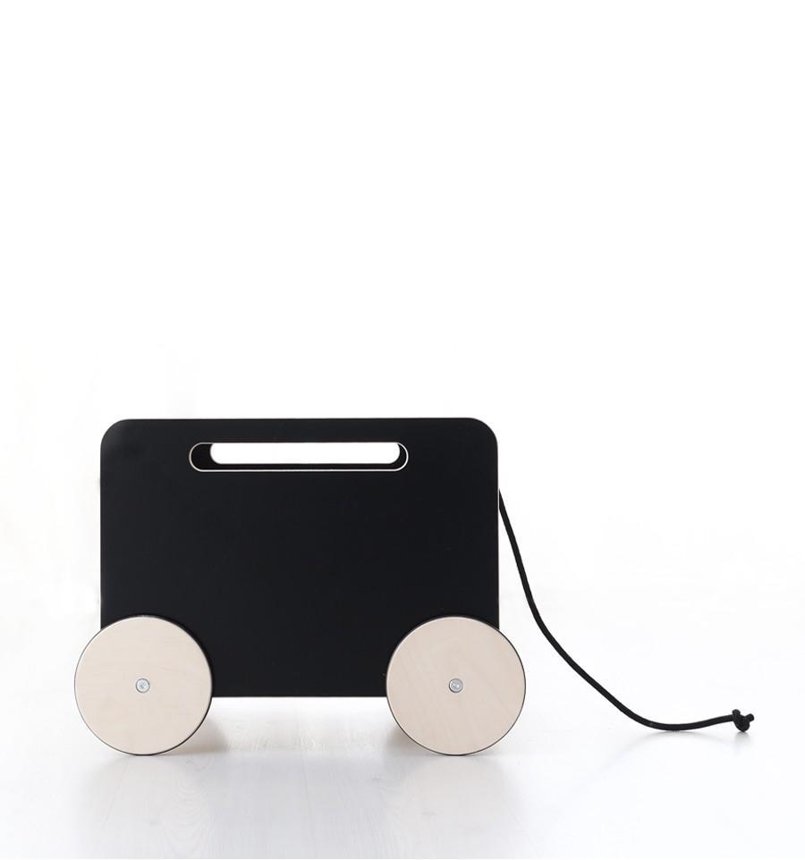 Ooh Noo Toy Chest on Wheels in Black - Scandibørn