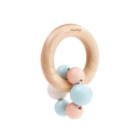 Plan Toys - Beads Rattle in Pastel - Scandibørn