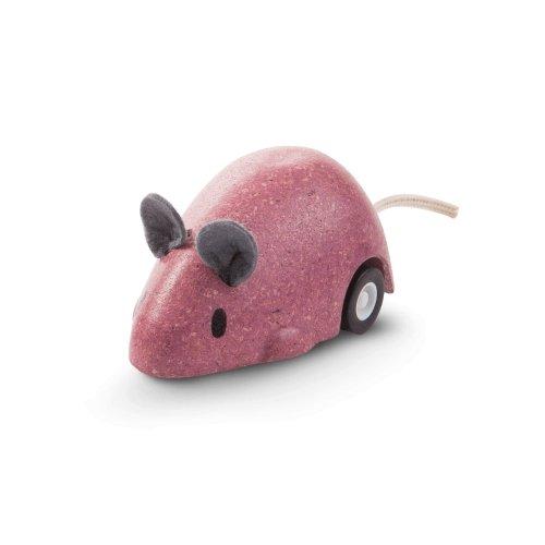 Plan Toys Moving Mouse Toy in Pink - Scandibørn