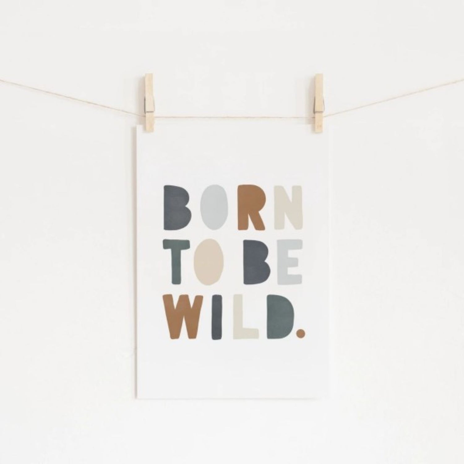 Pretty in Print - Art Print in Born to be Wild - Navy Blue - Scandibørn