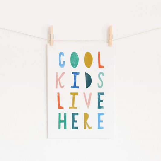 Pretty in Print - Art Print in Cool Kids - Bright - Scandibørn