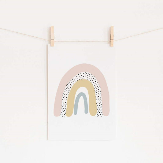 Pretty in Print - Art Print in Rainbow - Pink - Scandibørn