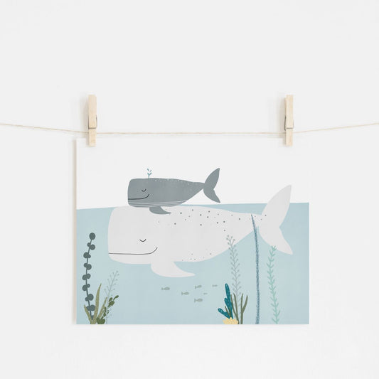 Pretty in Print - Art Print in Whales - Scandibørn