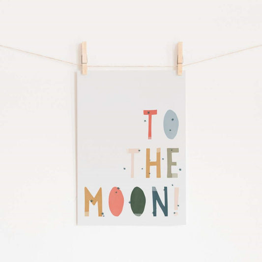 Pretty in Print - Art Print Moon Quote - Scandibørn
