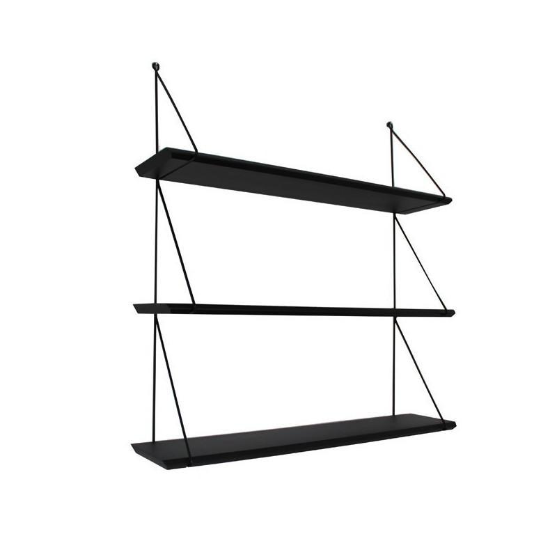 Rose in April Babou 3 Wall Shelf - Black - Scandibørn