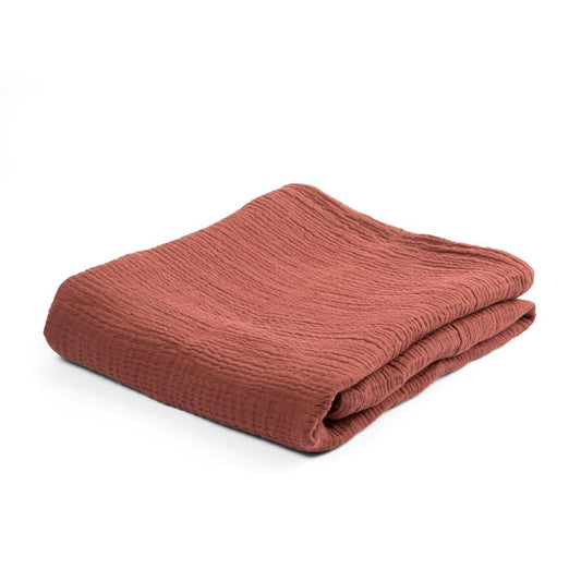 Sebra Baby Blanket in Burgundy Red