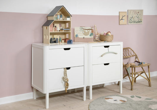 Sebra Juno Changing Unit White - With Drawers - Scandibørn