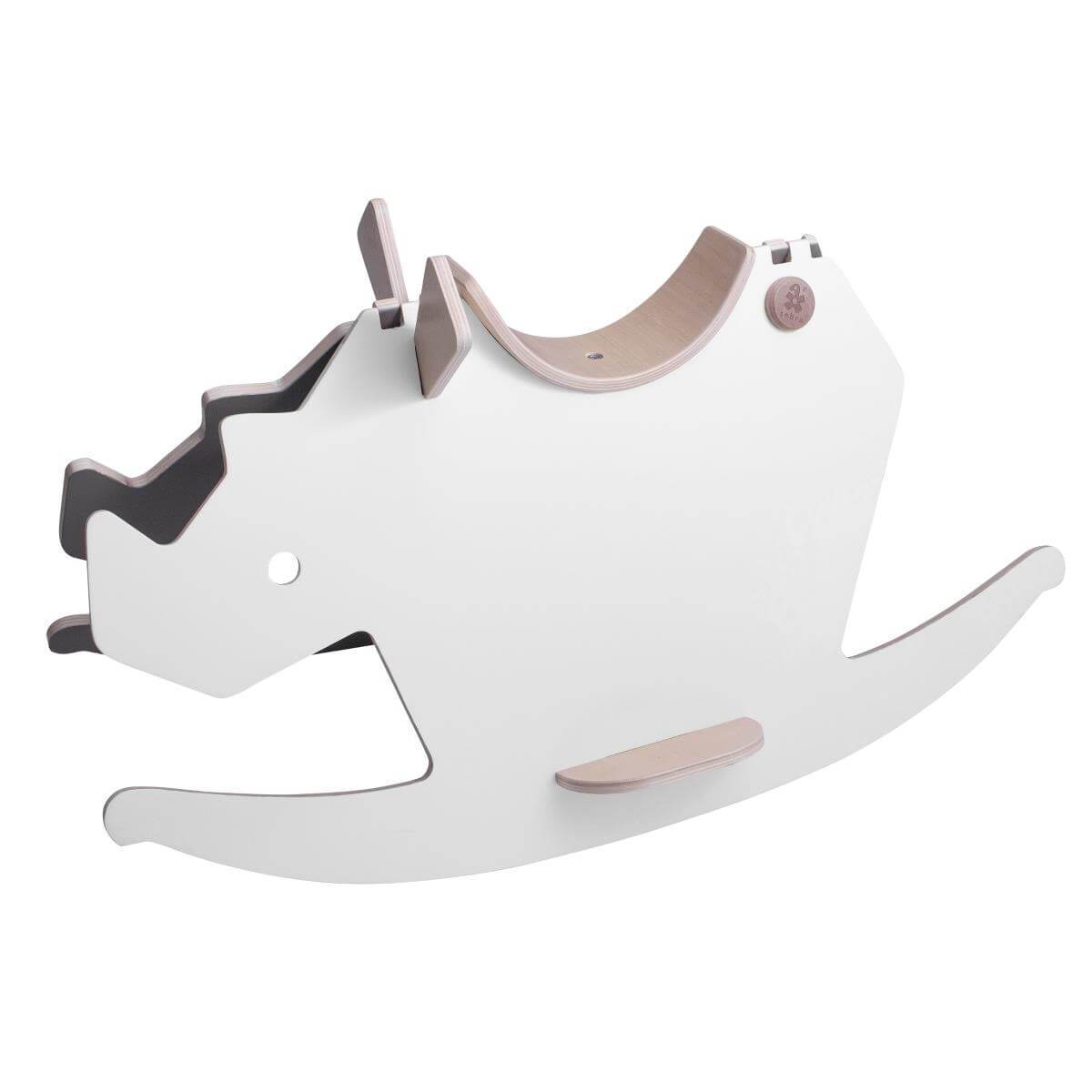 Sebra Rocking Horse in White / Warm Grey - Scandibørn