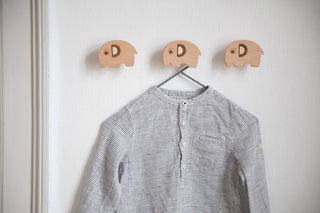 Sebra Set of 2 Wall Hooks - Elephant - Scandibørn