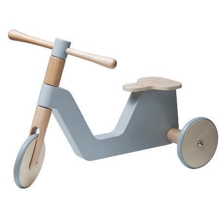 wooden scoot along bike