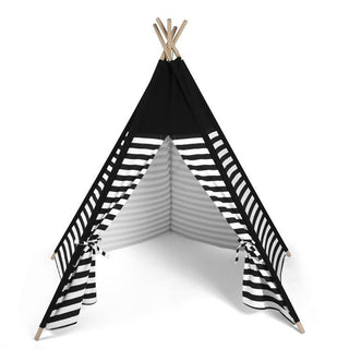 Snuzpod Kids Teepee Play Tent Black Stripe - Scandibørn