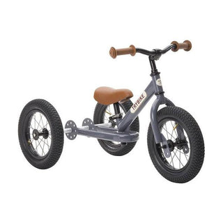 Trybike Steel 2 in 1 Balance Bike / Trike - Grey Steel