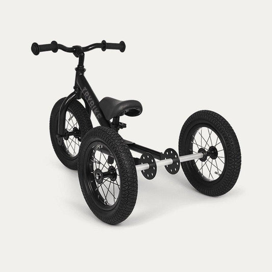 Trybike Steel 2 in 1 Balance Bike / Trike - Matt Black - Scandibørn