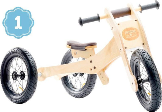 Trybike Wooden 4 in 1 Balance Bike / Trike - Scandibørn