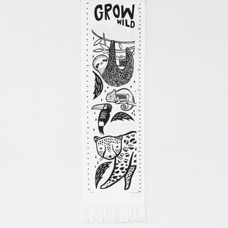 Wee Gallery Growing Wild height chart with Rainforest animals - Scandibørn